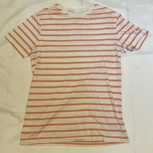 Goodfellow White and Pinkish striped T-shirt, Men’s S